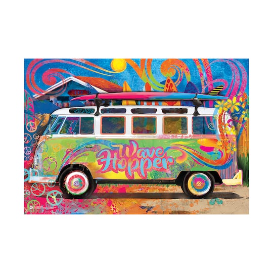 VW Wave Hopper Collectible Bus-Shaped Tin Puzzle: 550 Pcs By Eurographics Inc | 10" x 5" x 4.150" | Michaels®